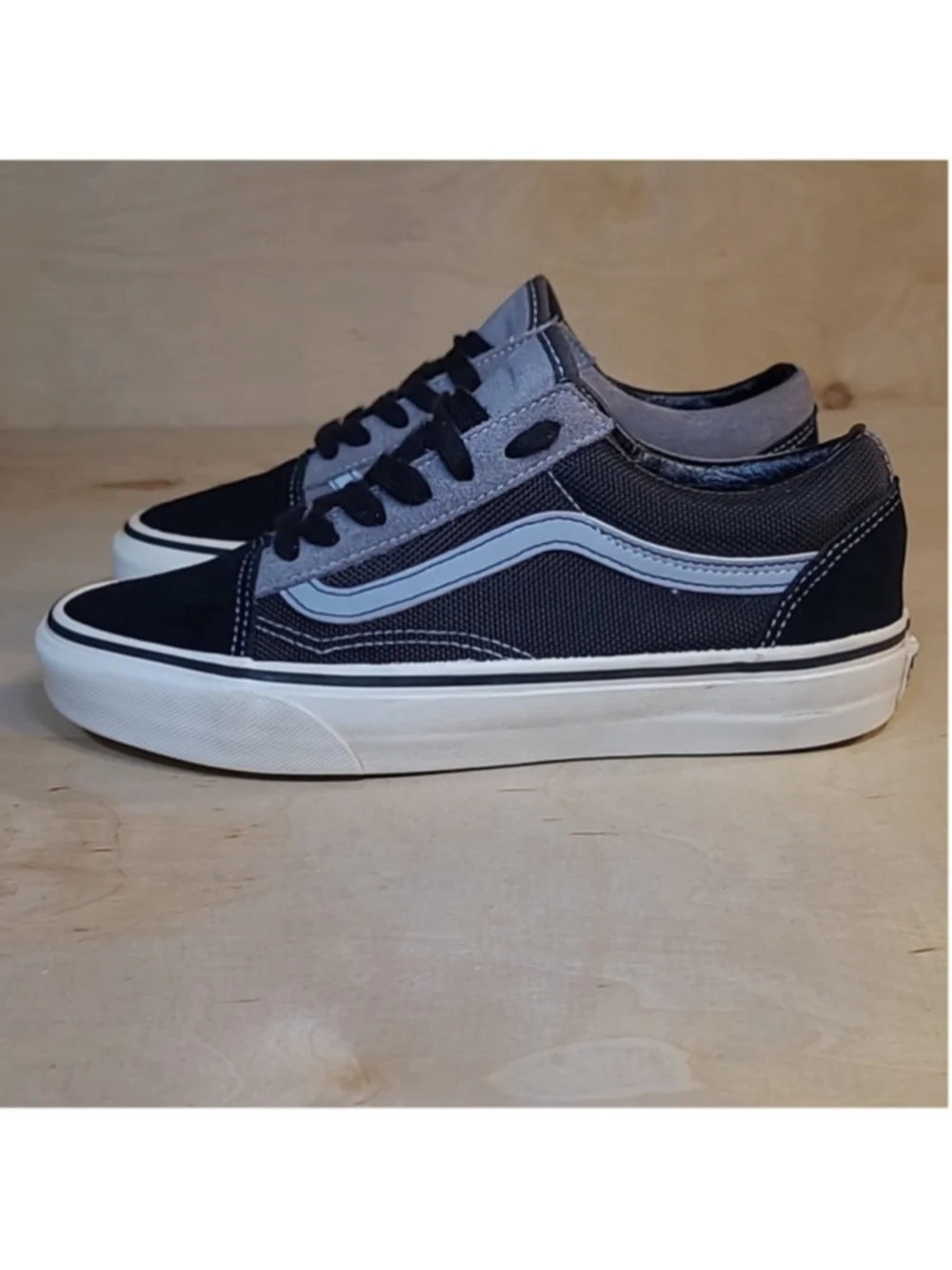 Vans Old Skool Low Tops Casual Skateboarding Shoes Unisex Black Gray 5 Men's